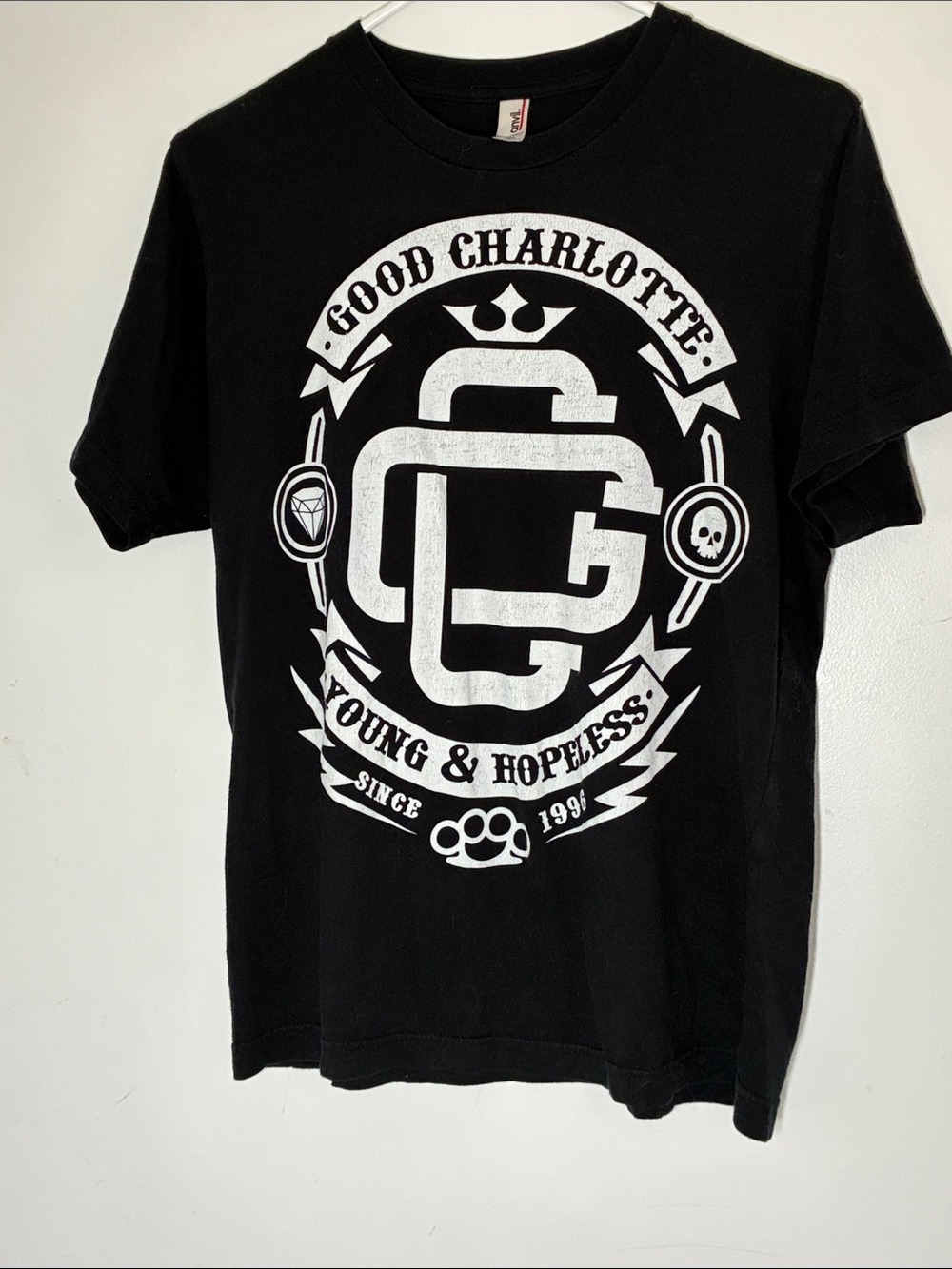 Good Charlotte Young & the Hopeless Graphic Tee Y2K Pop Punk Small
